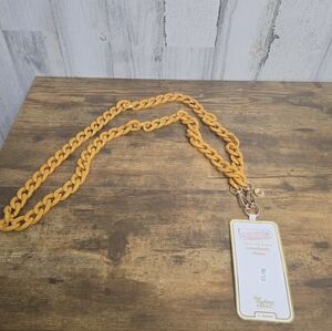 New The Darling Effect Mustard Crossbody Chain For You Phone
